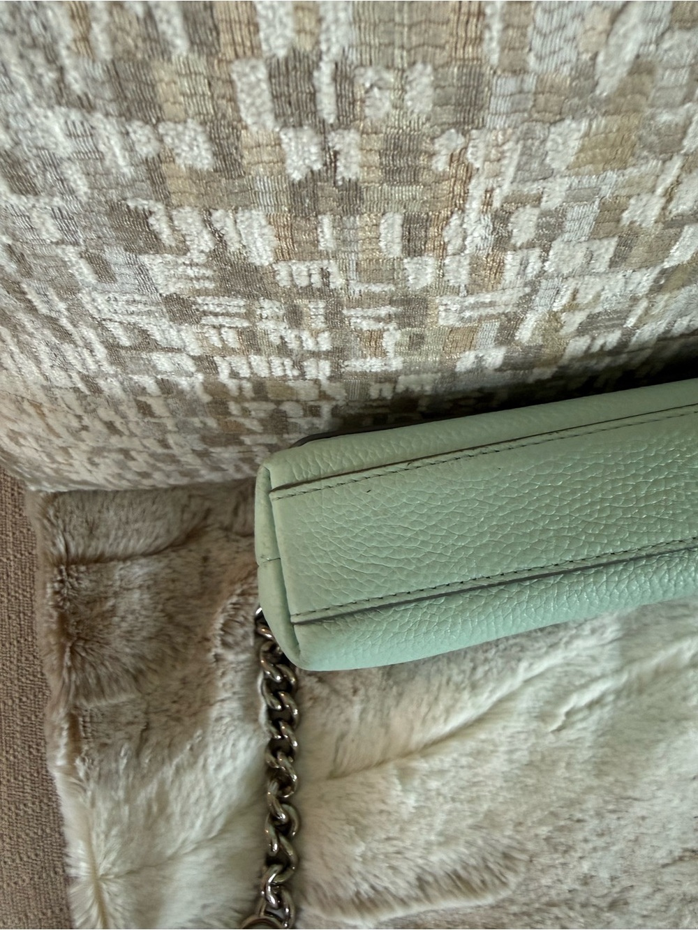 Mint Green Leather Crossbody Bag Coach - Picture 6 of 7